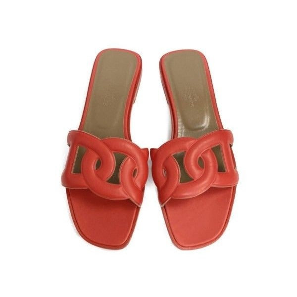 Hermes Chaine D'ancre Leather Sandals