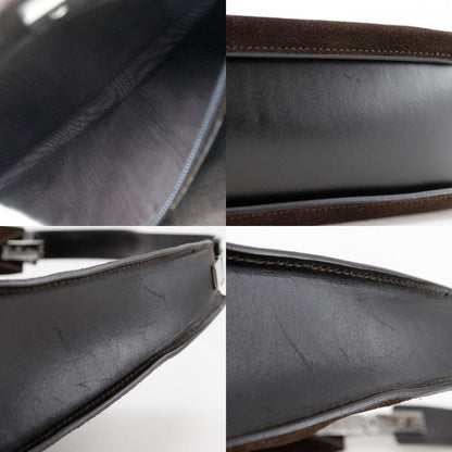 Gucci One Shoulder 001.3767.002058 Suede Brown Women Shoulder Bag