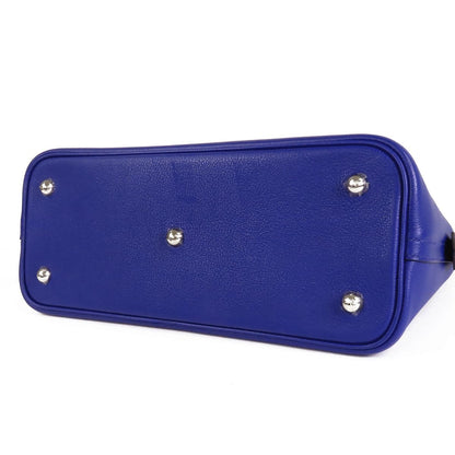 Hermes Bolide 1923 30 Blue Electric Silver Evercolor 2-Way Shoulder Bag — view 3