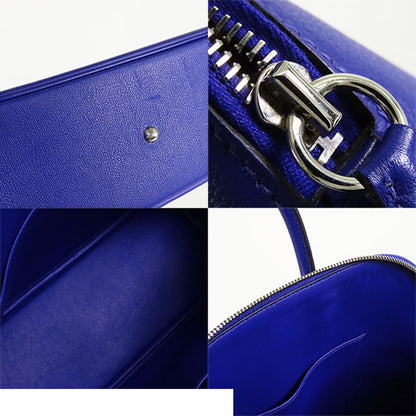 Hermes Bolide 1923 30 Blue Electric Silver Evercolor 2-Way Shoulder Bag — view 8