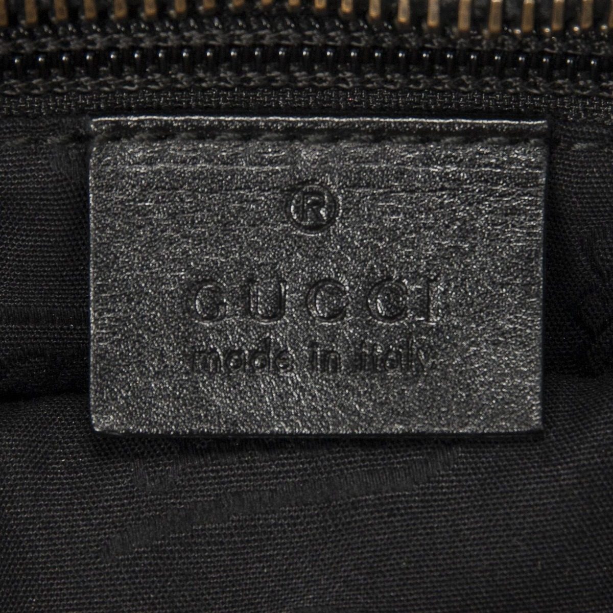 Gucci Small Messenger Black Guccissima Imprint Canvas — view 10