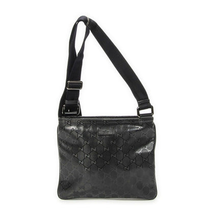 Gucci Small Messenger Black Guccissima Imprint Canvas