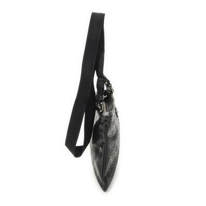 Gucci Small Messenger Black Guccissima Imprint Canvas — view 4