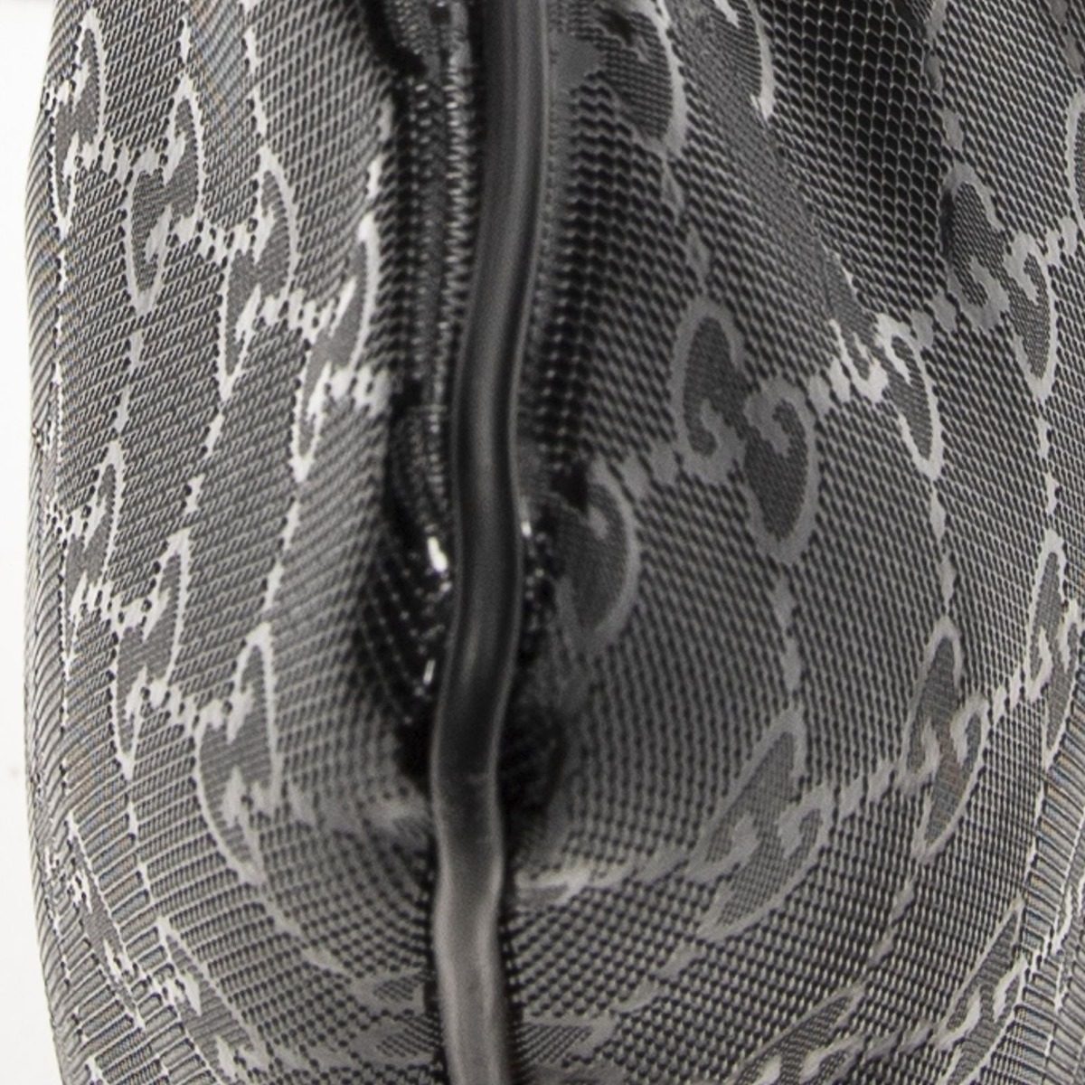 Gucci Small Messenger Black Guccissima Imprint Canvas — view 7
