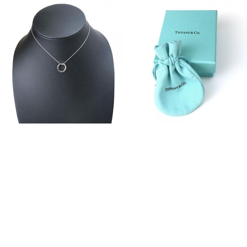 Tiffany & Co Necklace 1837 Circle 925 Silver Approx 3.8g Silver Accessory