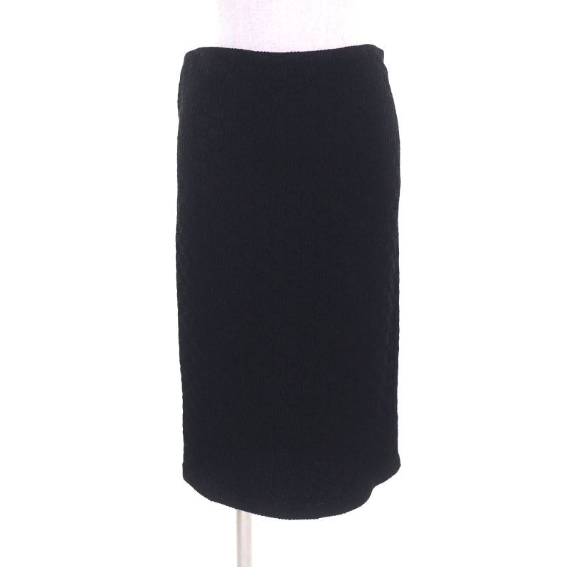 Gucci GG Pattern Knee-length Tight Skirt Bottoms Black 36 Hanger