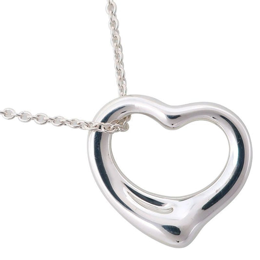 Tiffany & Co Open Heart Elsa Peretti 925 Silver Ladies 3g Necklace