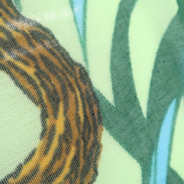 Hermes Pareo Large Shawl 100% Cotton Jungle Leopard Panther Hermes