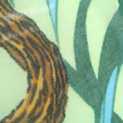 Hermes Pareo Large Shawl 100% Cotton Jungle Leopard Panther Hermes