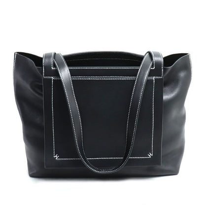 Hermes Cabas Serie 31 Tote Bag Black Stamped