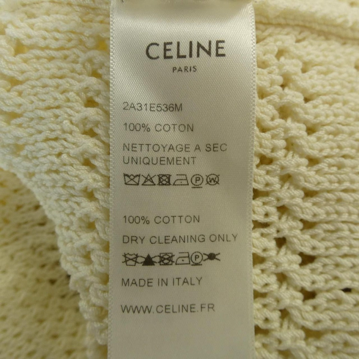 Celine Knit White XS — view 3