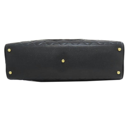 Chanel Matelasse Coco Mark Gold Hardware Boston Bag Grained Calfskin Women