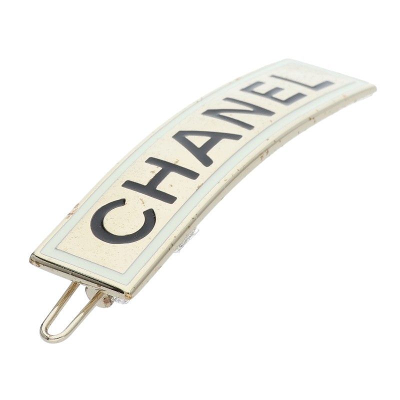 Chanel B21B Logo Frame Hair Clip Ladies
