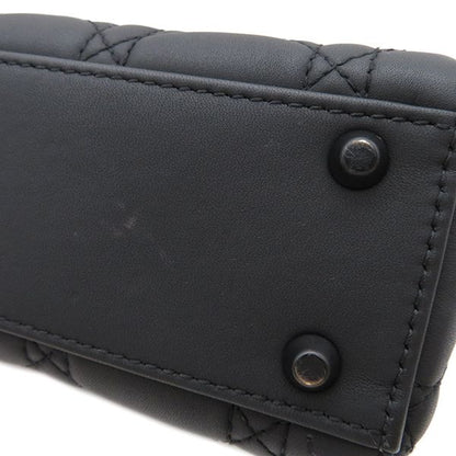 Christian Dior 2way Bag Lady Dior Mini Ultra Matte Calf Black Matte Black