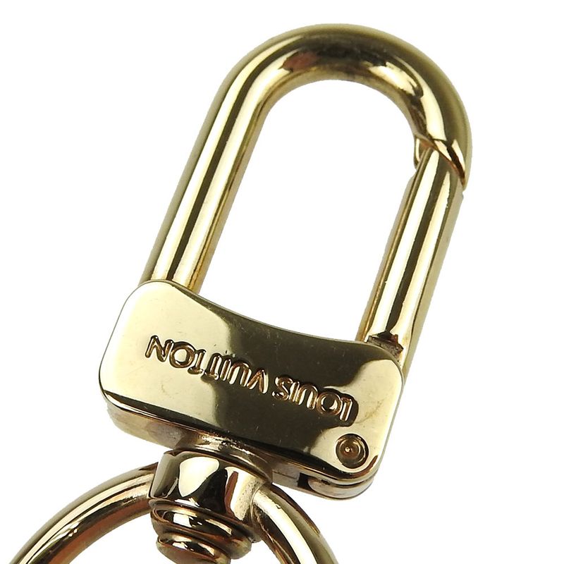 Louis Vuitton Shoulder Strap Nubuck Leather Beige Gold Hardware Shoulder Strap