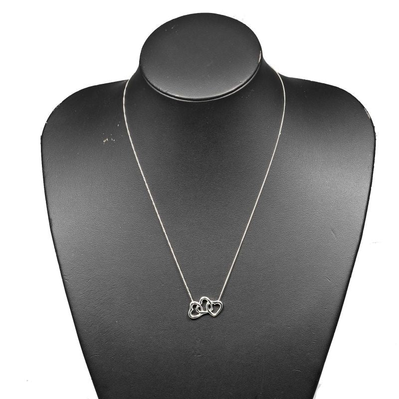 Tiffany & Co Triple Heart 925 Silver Ladies 4g Necklace