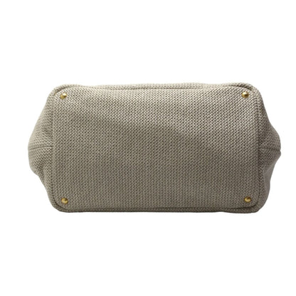 Prada Canvas 2-Way Bag Canapa Tote Beige