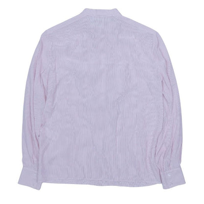 21ss Celine Eddie Period Striped Silk Shirt Long Sleeve Ruffle Blouse Top Edith