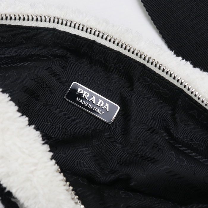 Prada Triangle 1bh190 Crossbody Shoulder Bag Pile Women's