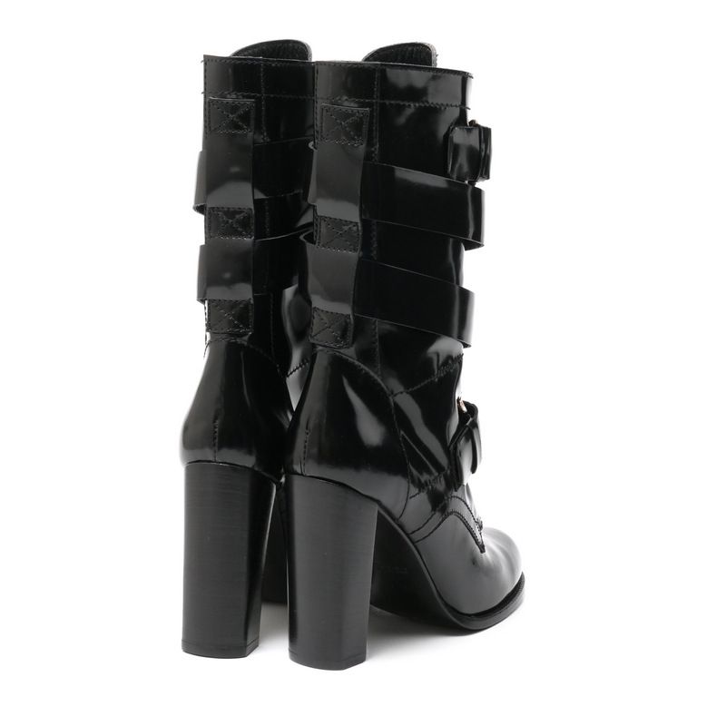 Celine Boots Size 35.5c Middle Boots Belt Shoes Made In Italy