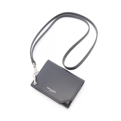 Saint Laurent Paris Card Case Aadaq 1000 Black Leather