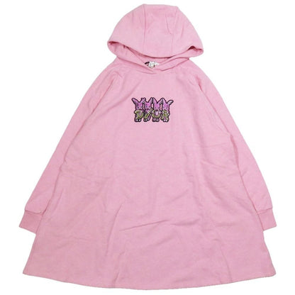 Dior Baby Pullover Hoodie Sweatshirt Dress Long Sleeve Rabbit Patch Top 12 Pink