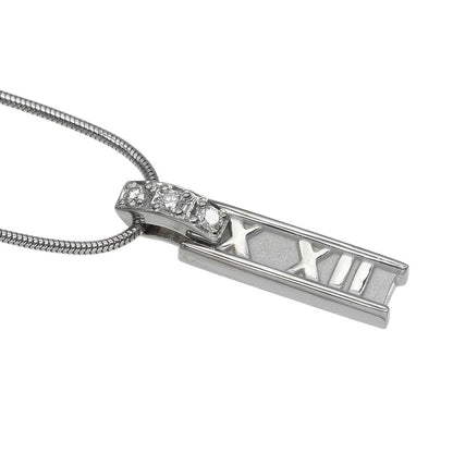 Tiffany & Co Atlas Gold Diamond Necklace — view 4