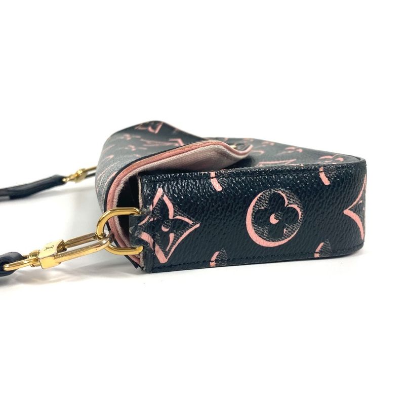 Louis Vuitton Shoulder Bag Mulatto Pochette Felicie M81471 Coated Canvas Black