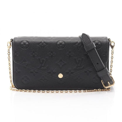 Louis Vuitton Shoulder Bag Pochette Felicie Noir Black Leather