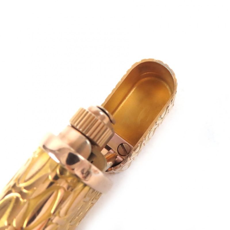 Cartier Godron Happy Birthday 2C Motif Roller Type Gas Lighter