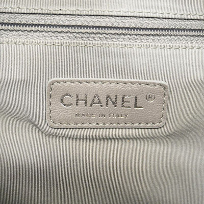 Chanel Shoulder Bag Paris Visance Nylon Black Silver Hardware Women