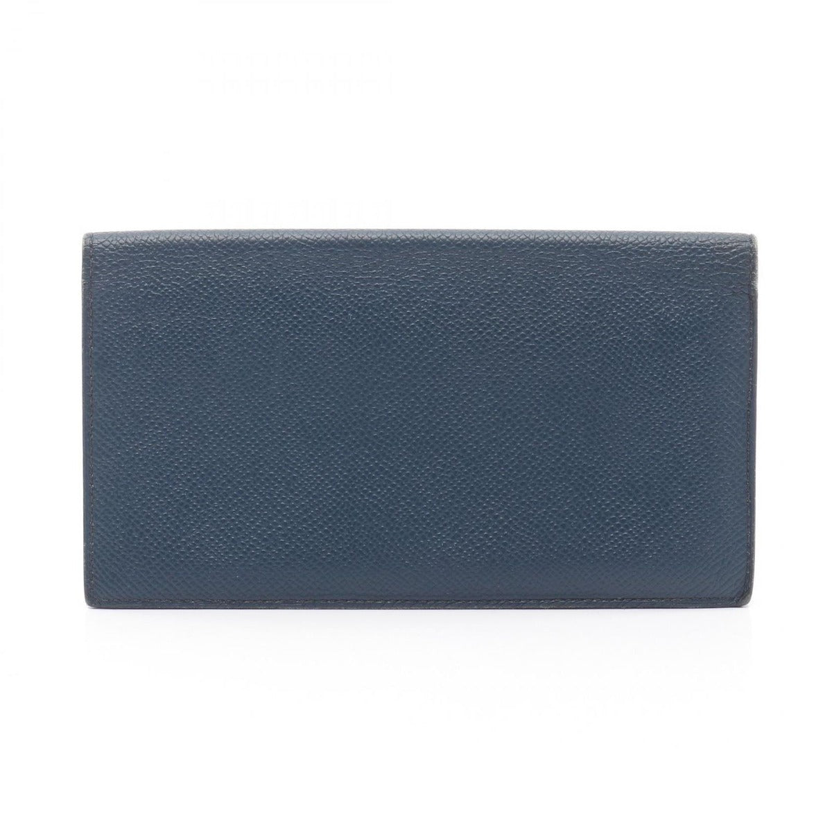 Hermes Bifold Wallet Citizen Twill Long Silk in Blue de Plus Leather Long