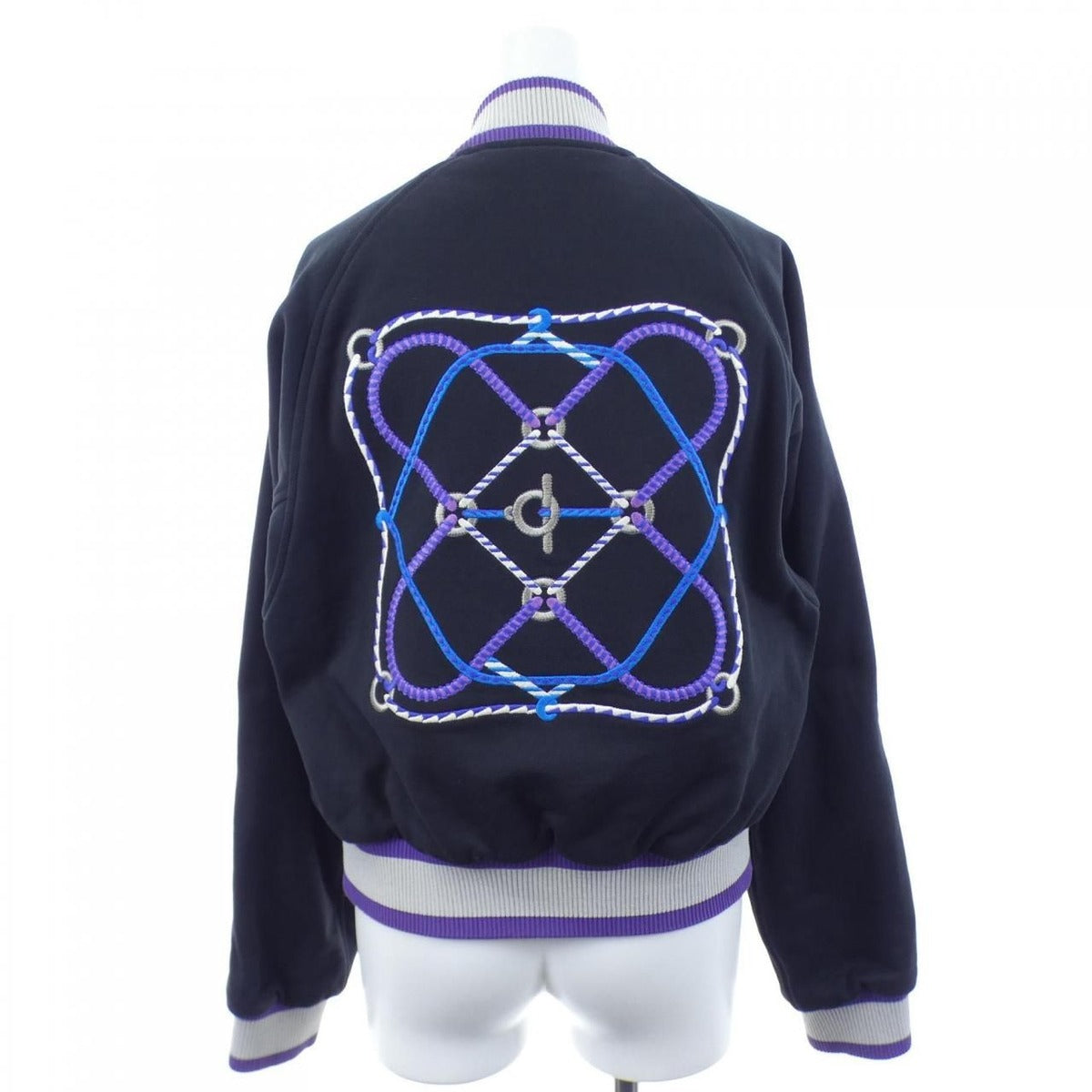Hermes Figure Artistique Varsity Embroidered Jacket — view 2