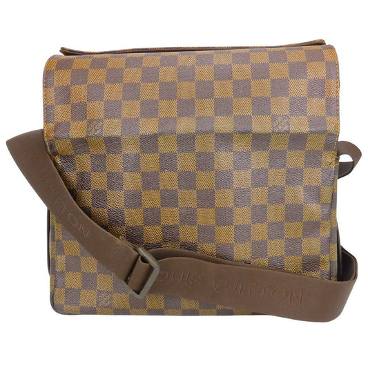 Louis Vuitton Shoulder Bag Naviglio Damier Ebene Brown Casual
