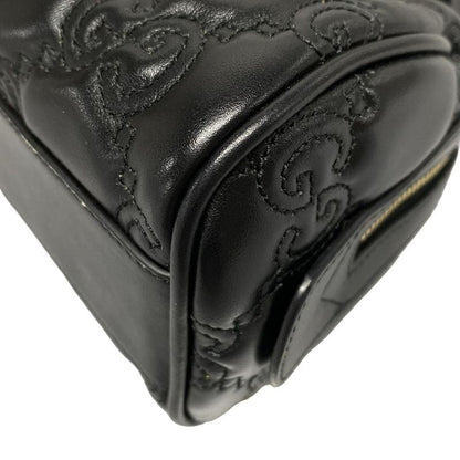 Gucci Ggmatelasse 702251 Black Chain Shoulder/mini Bag Leather