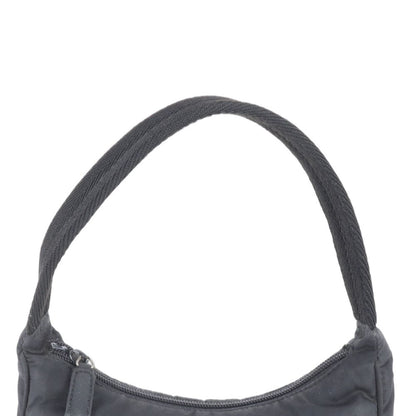 Prada Tessuto Nylon Triangle Logo Handbag Tote Black — view 2