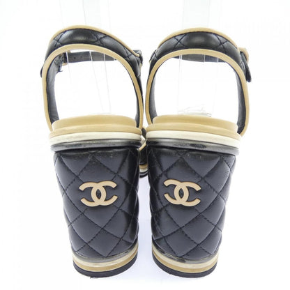 Chanel Sandals Black 36 Beige — view 5