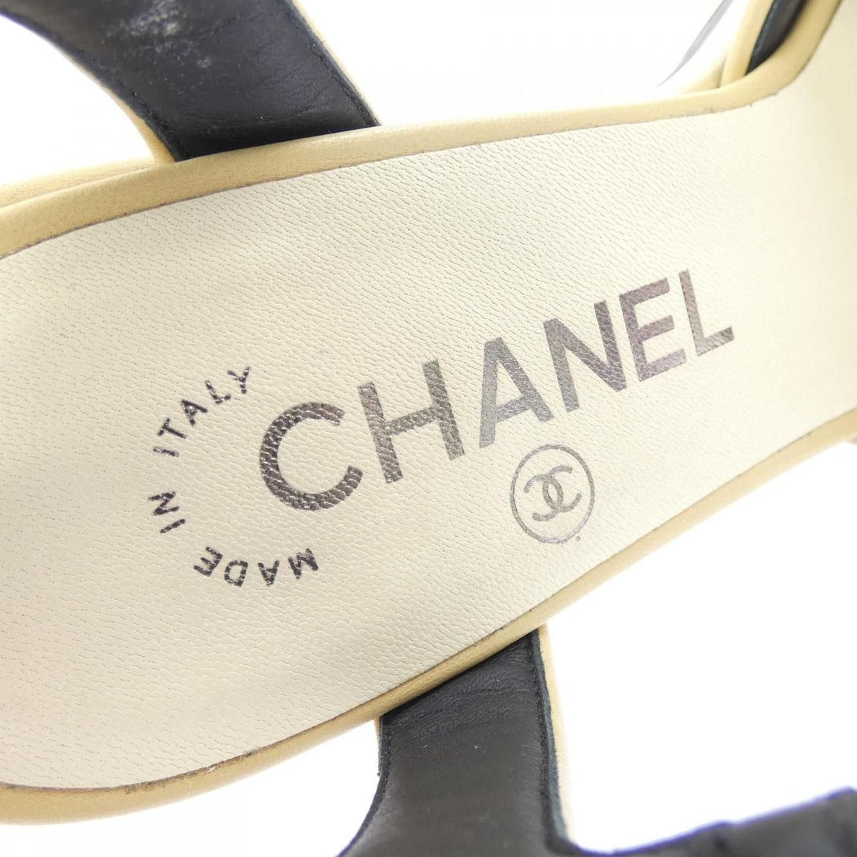 Chanel Sandals Black 36 Beige — view 6