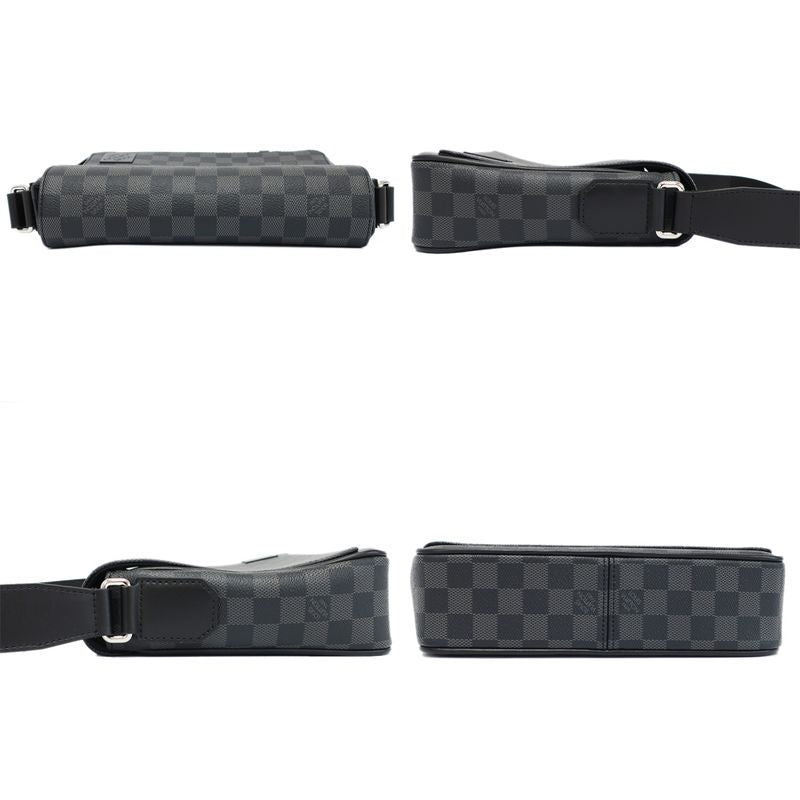Louis Vuitton District PM Damier Graphite N42710 Shoulder Bag Black
