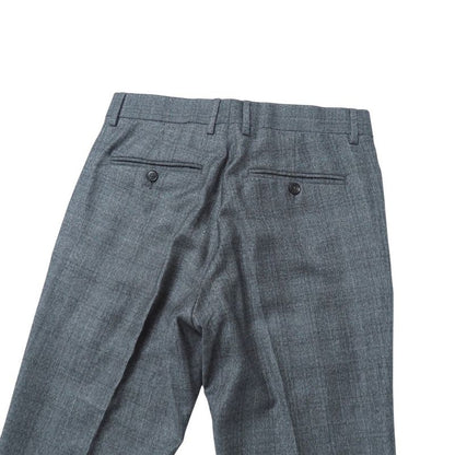Gucci Suit Size 7-46 R Check Bleather Tailored Single Jacket 2B Tapered