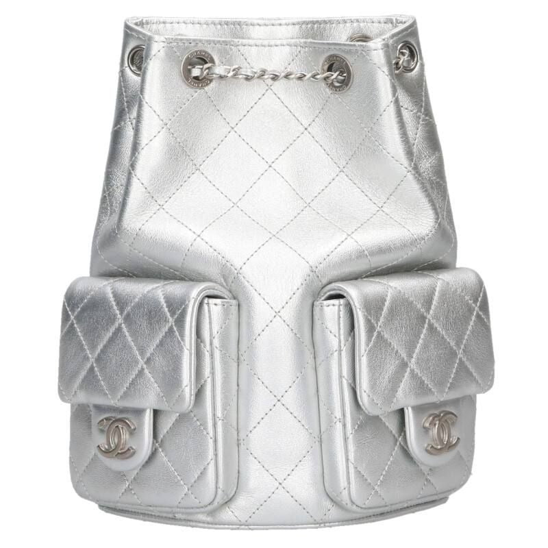 Chanel Quilted Leather Backpack