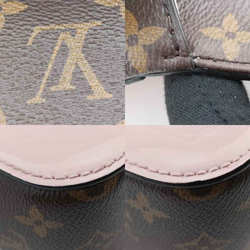 Louis Vuitton Cherry Wood BB Rose Ballerine Vernis M51952fl1129 IC Chip