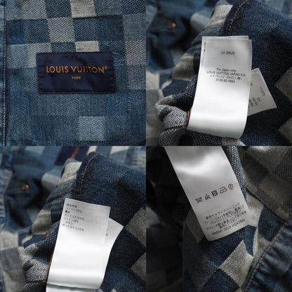 2024ssLouis Vuitton Damier Classic Denim Jacket Denim Jacket Size 50