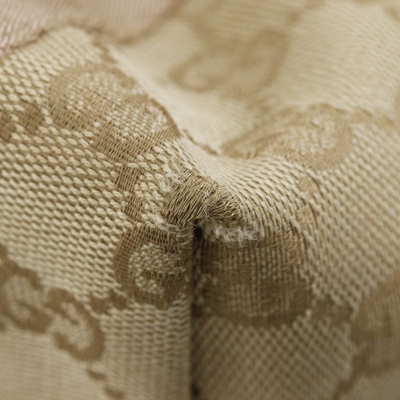 Gucci 139261 GG Canvas And Leather Brown Women's Handbag