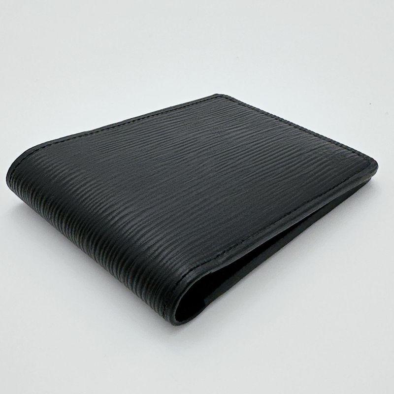 Louis Vuitton M60662 Epi Portefeuille Multiple Fold Wallet Louis Vuitton Black