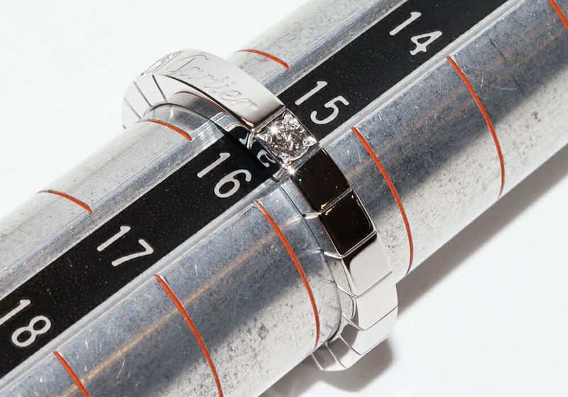 Cartier Ring 18K White Gold Diamond 2P Raniere Ring B40757