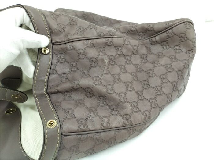 Gucci Sookie Handbag Leather Purple 211943