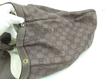 Gucci Sookie Handbag Leather Purple 211943