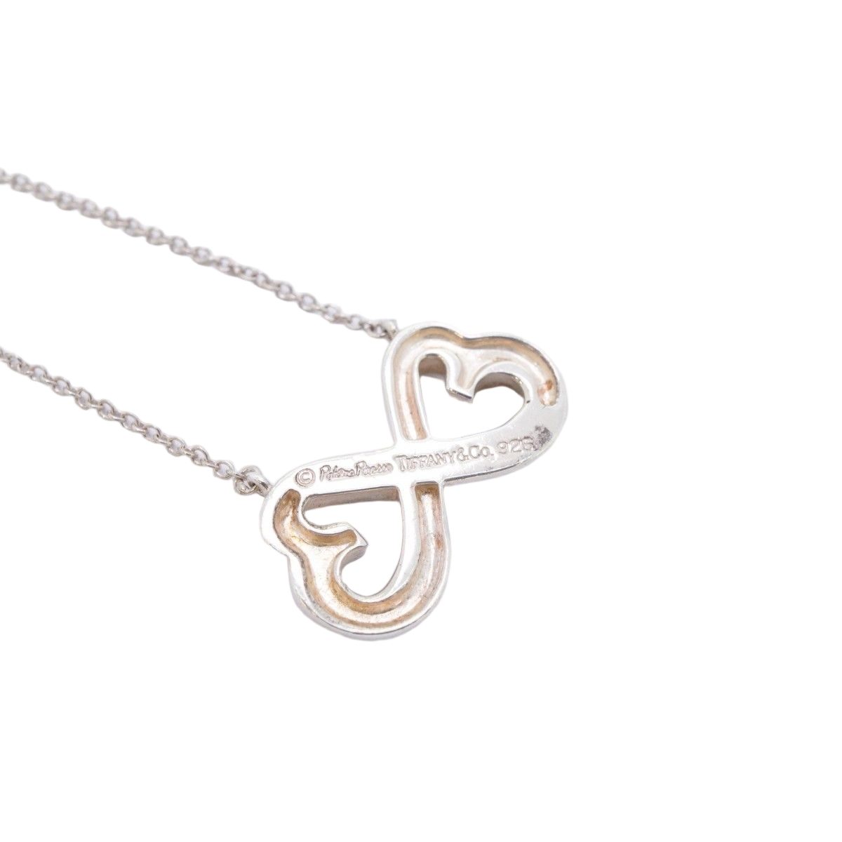 Tiffany & Co Necklace Double Loving Silver — view 2