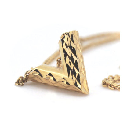 Louis Vuitton V Escential Necklace M64268 Gold Pawnshop Item